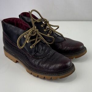 Men's Leather Lace-Up Boots